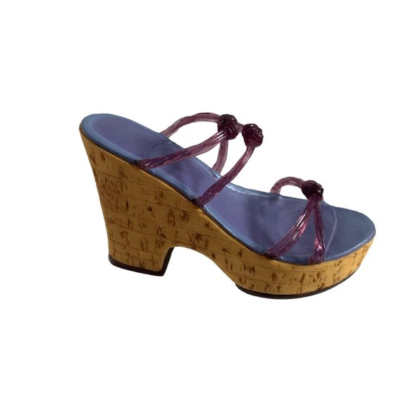Just the Right Shoe Raine Willitts Designs Cork Wedge 25093 Miniature Sandal - Picture 10 of 10